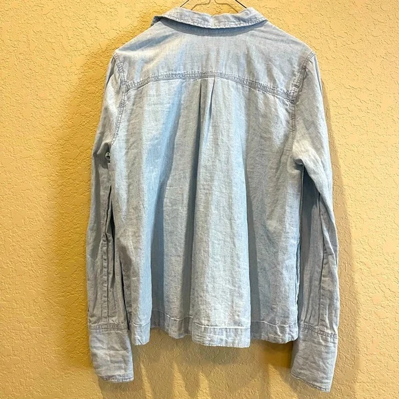 Free People ready or not Chambray Rumi Pullover - Picture 5 of 6